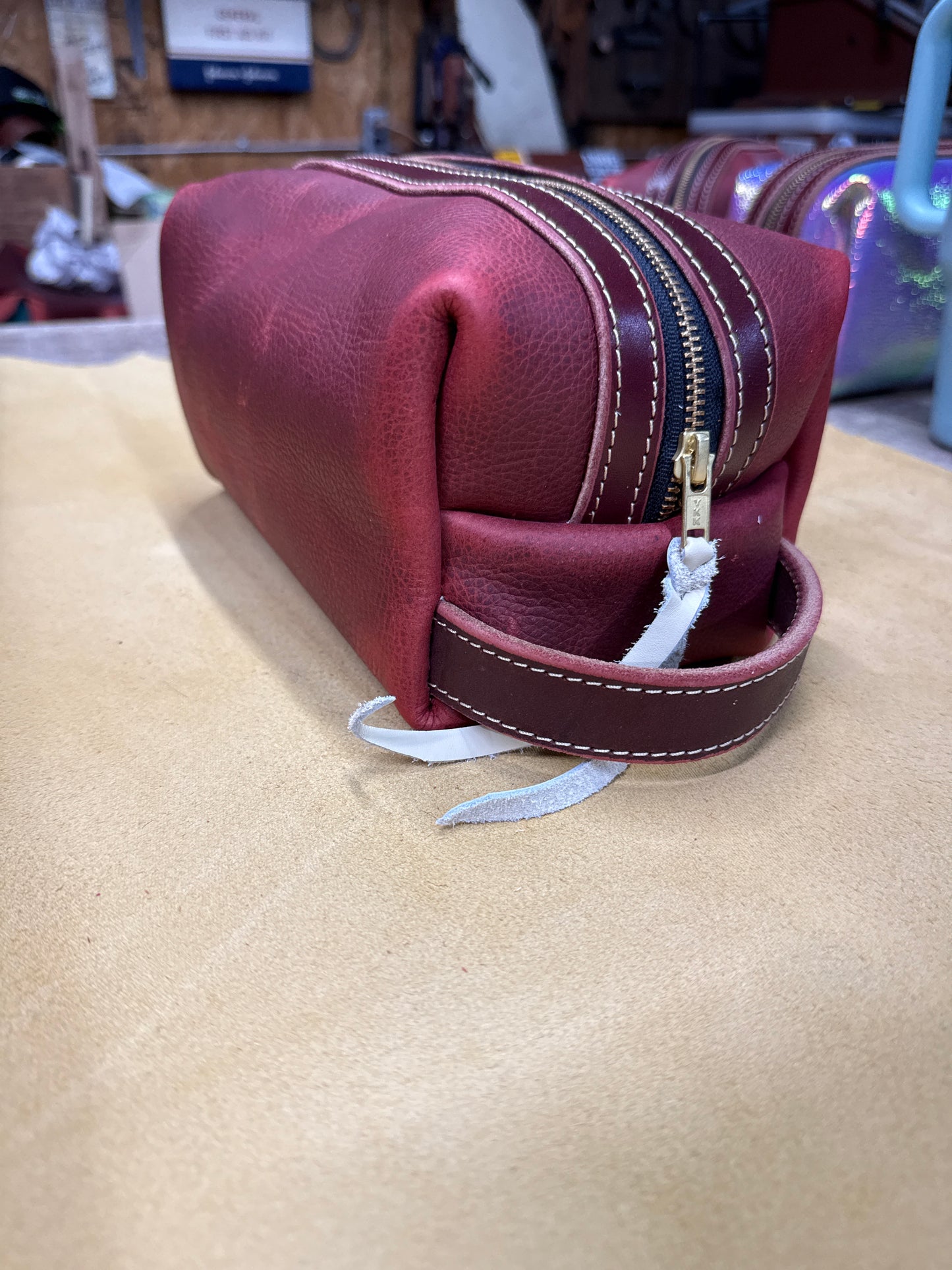 Red travel bag