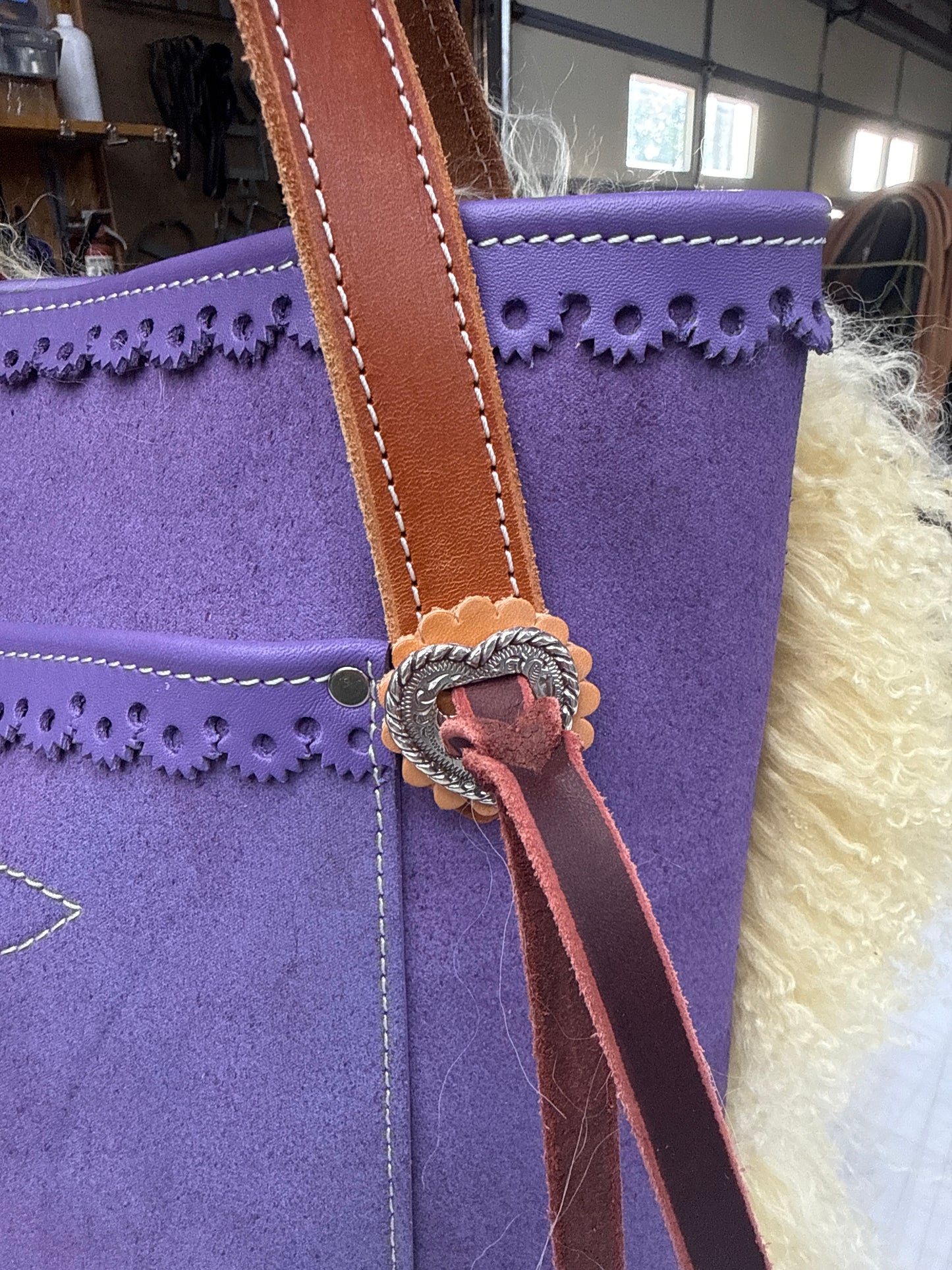 Purple woolie tote!
