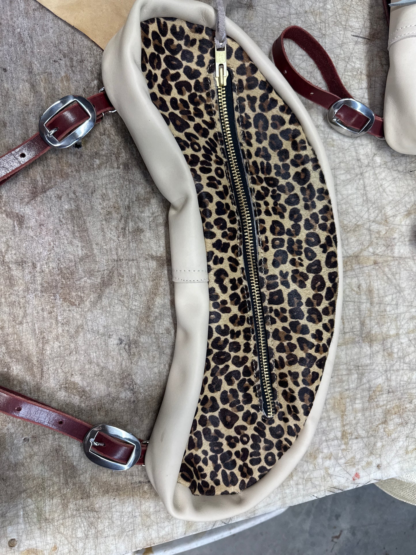 Cheetah cantle bag Large