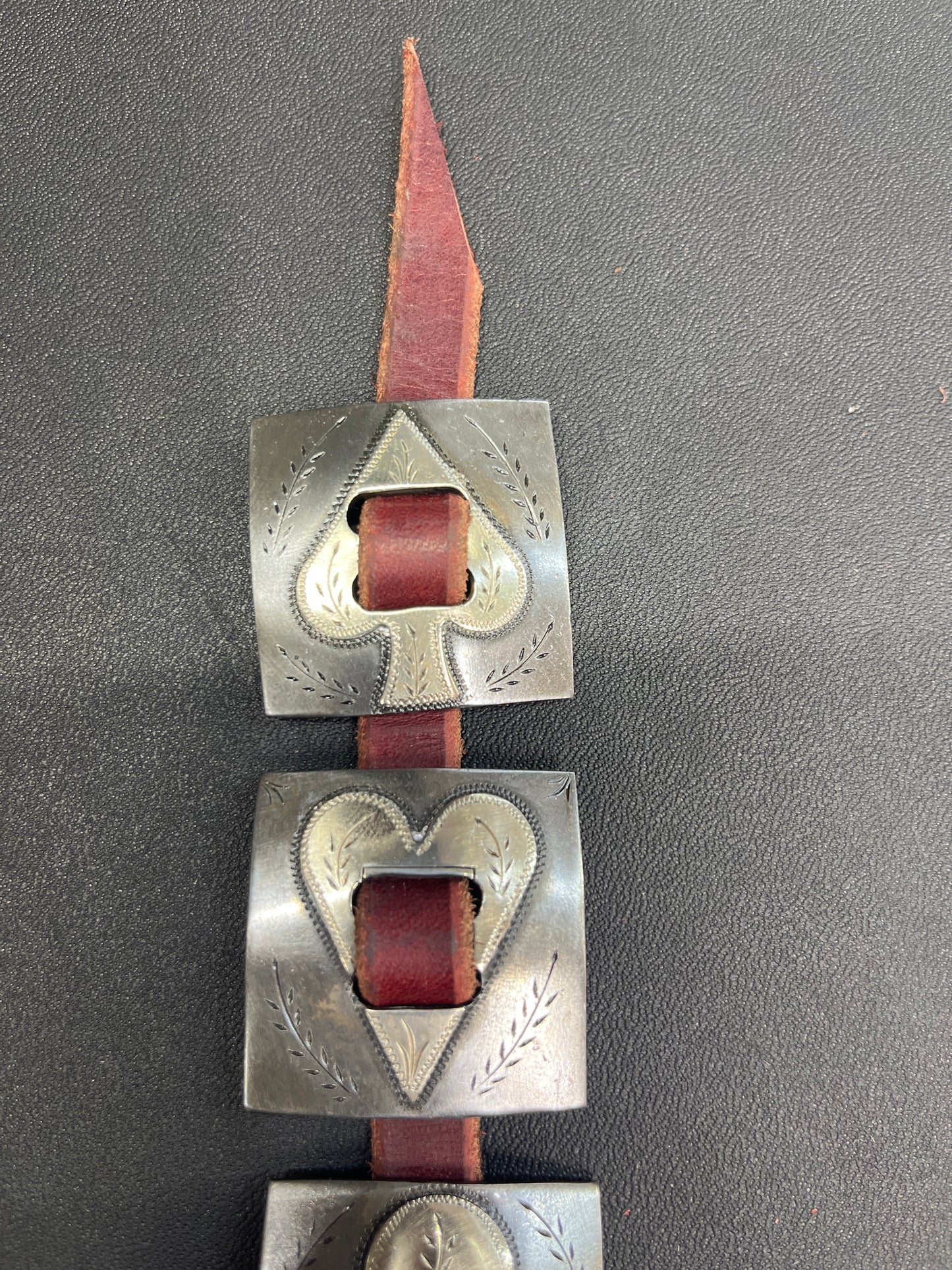 Square Card Suit Conchos