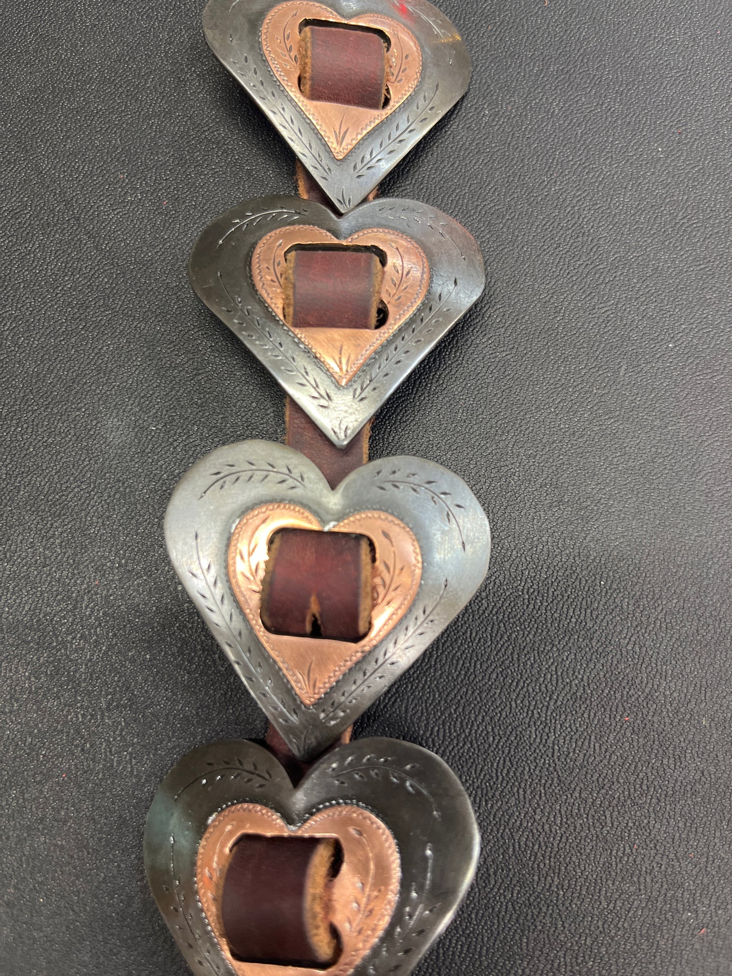 Heart conchos