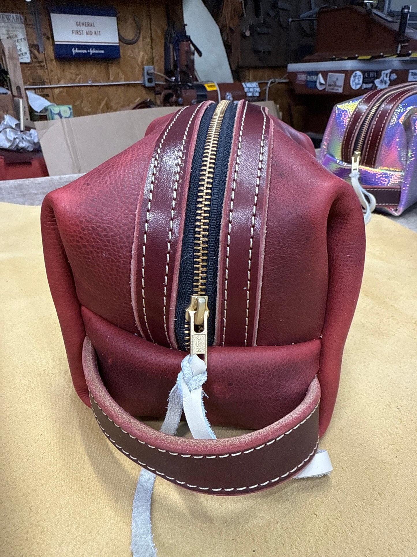 Red travel bag