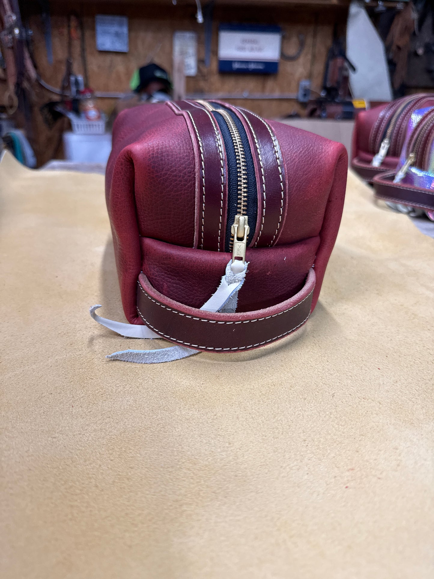 Red travel bag