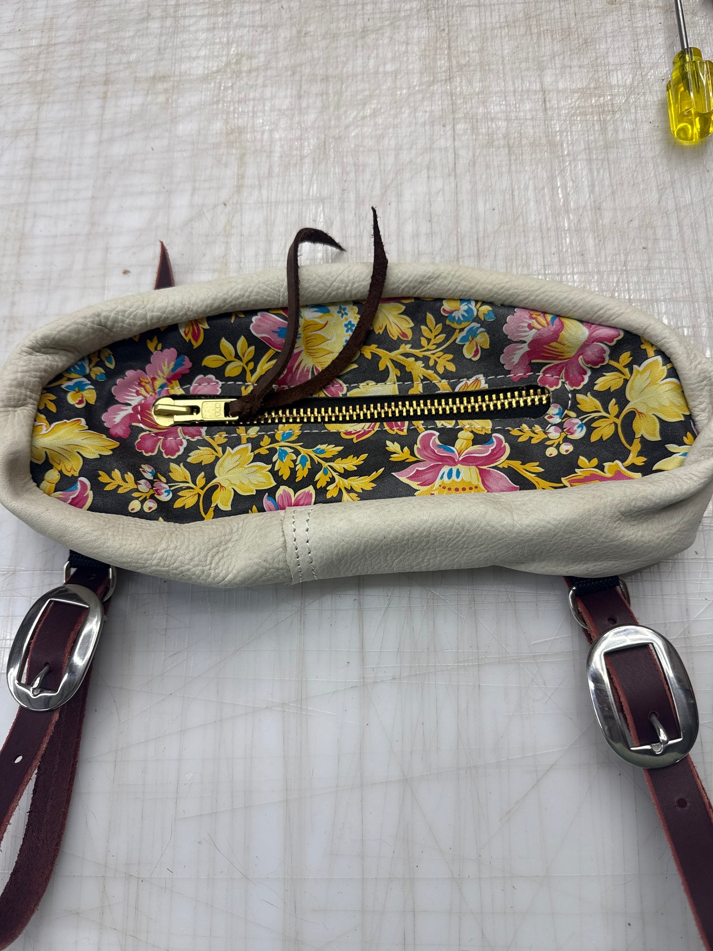 Small black floral bag