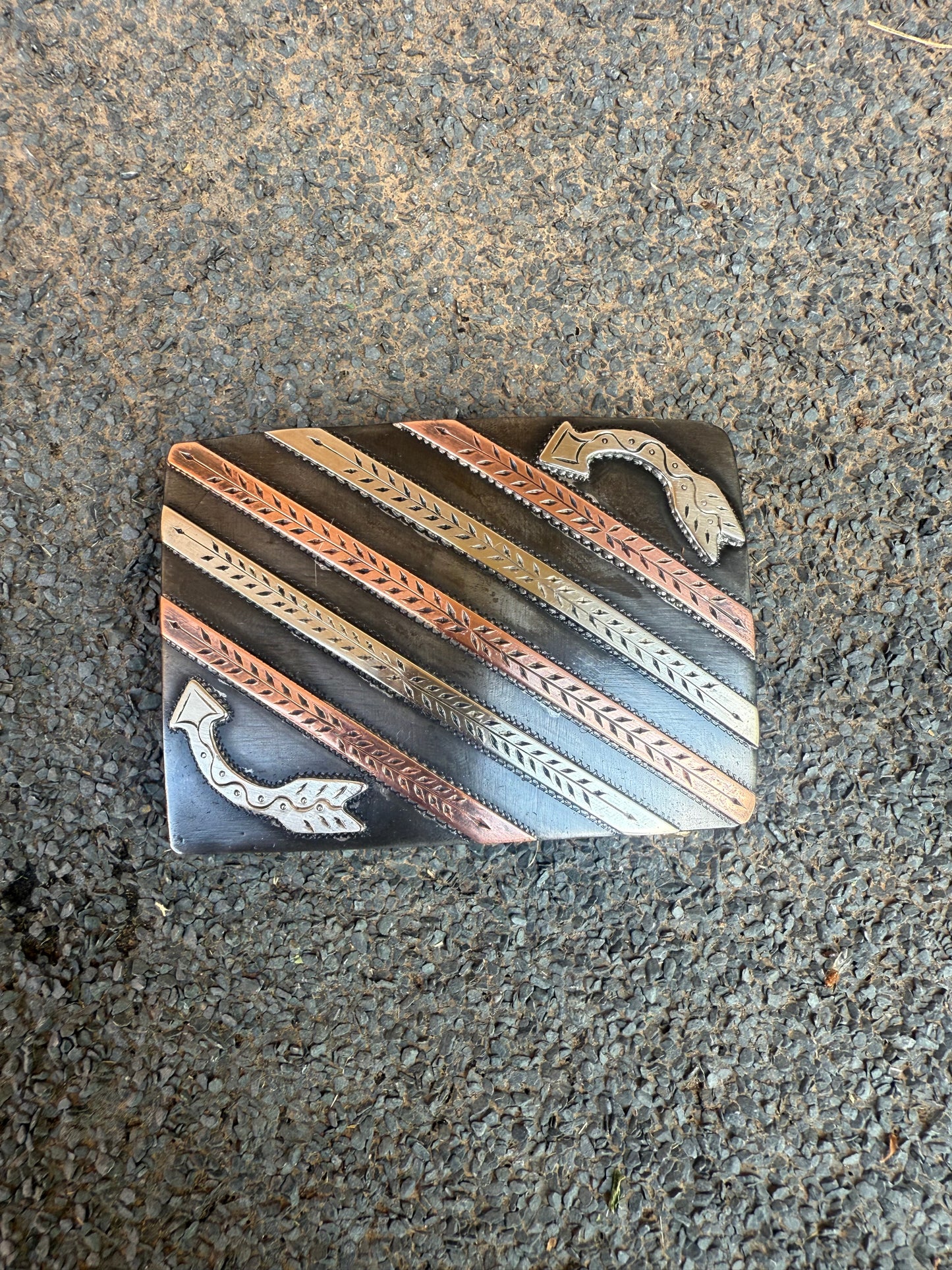 Handmade belt buckle