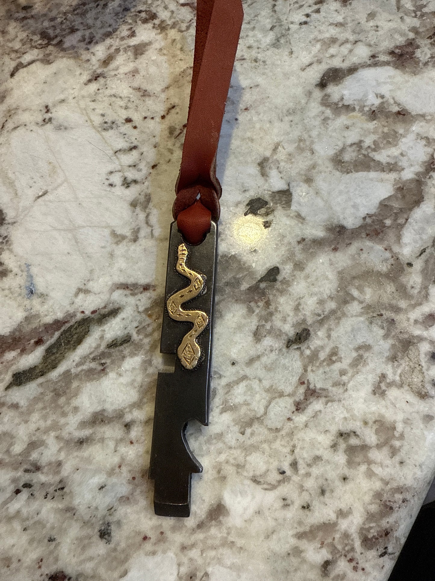 Brass snake EDC tool