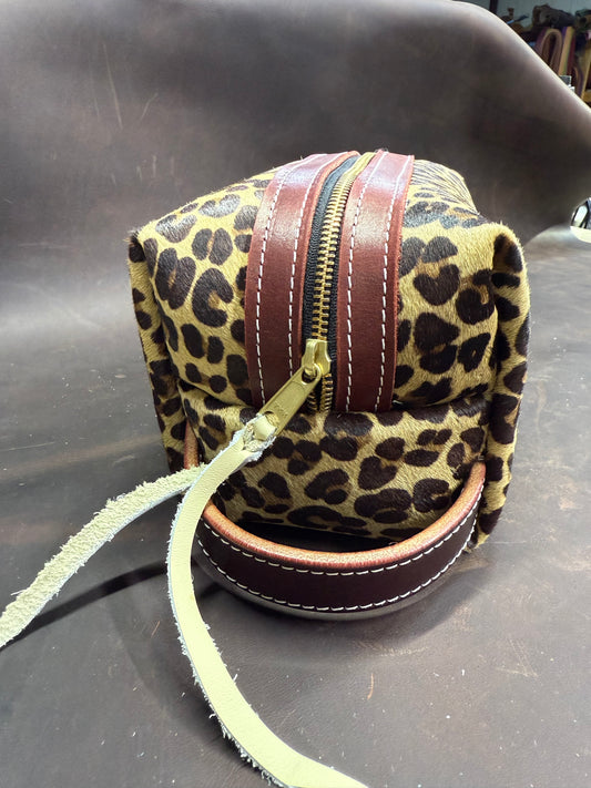 Cheetah hair on bag