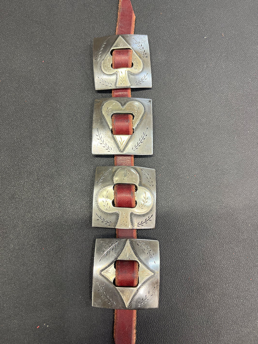 Square Card Suit Conchos