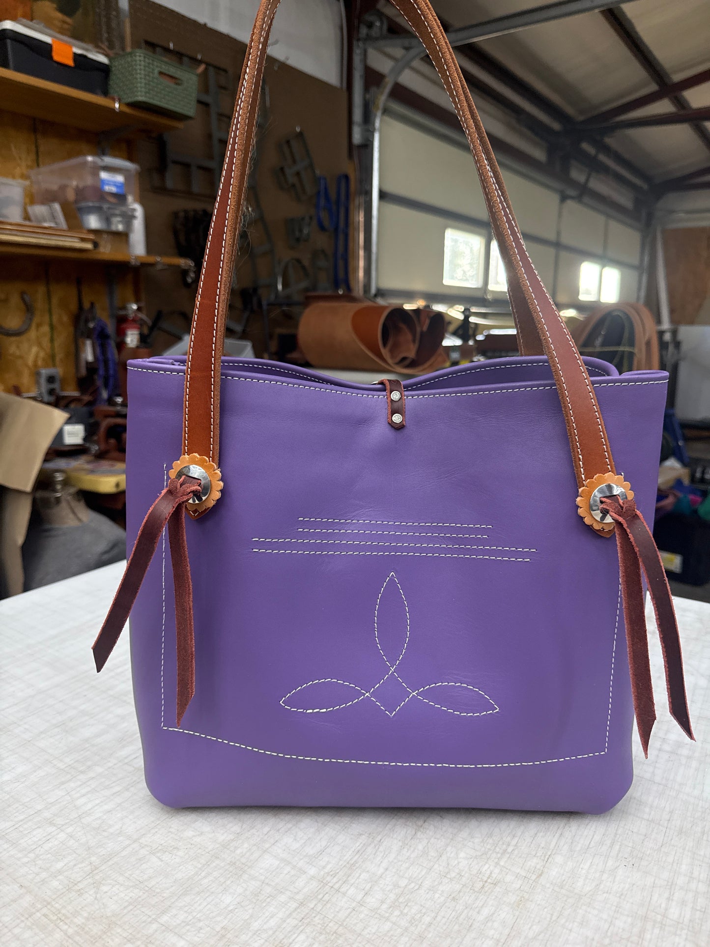 Purple tote