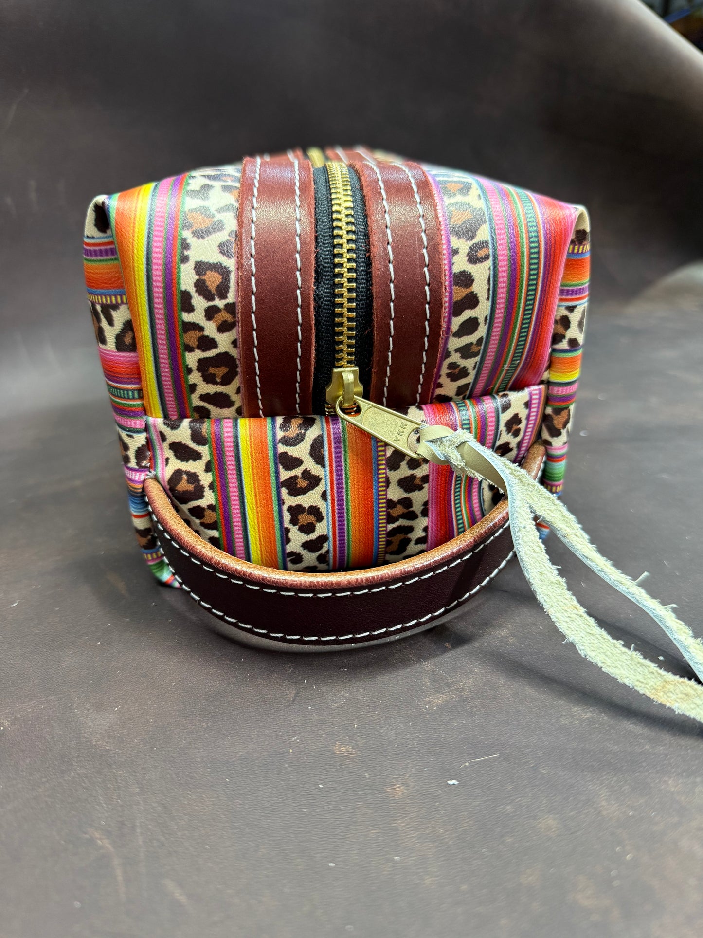 Cheetah and serape bag