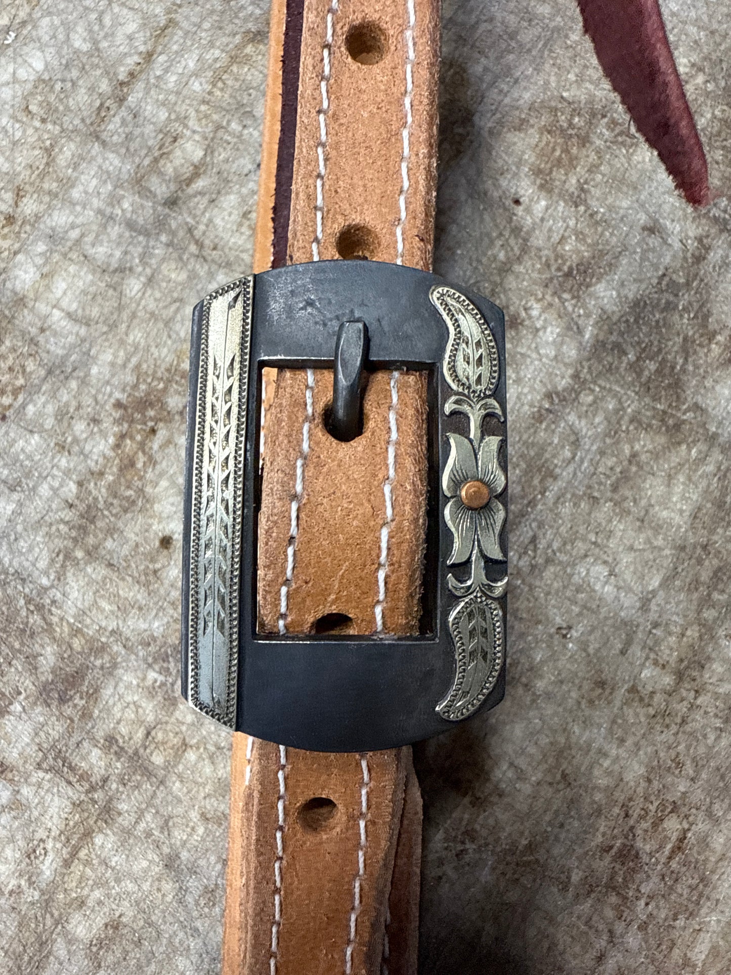 Vigil buckle Horny Toad Headstall