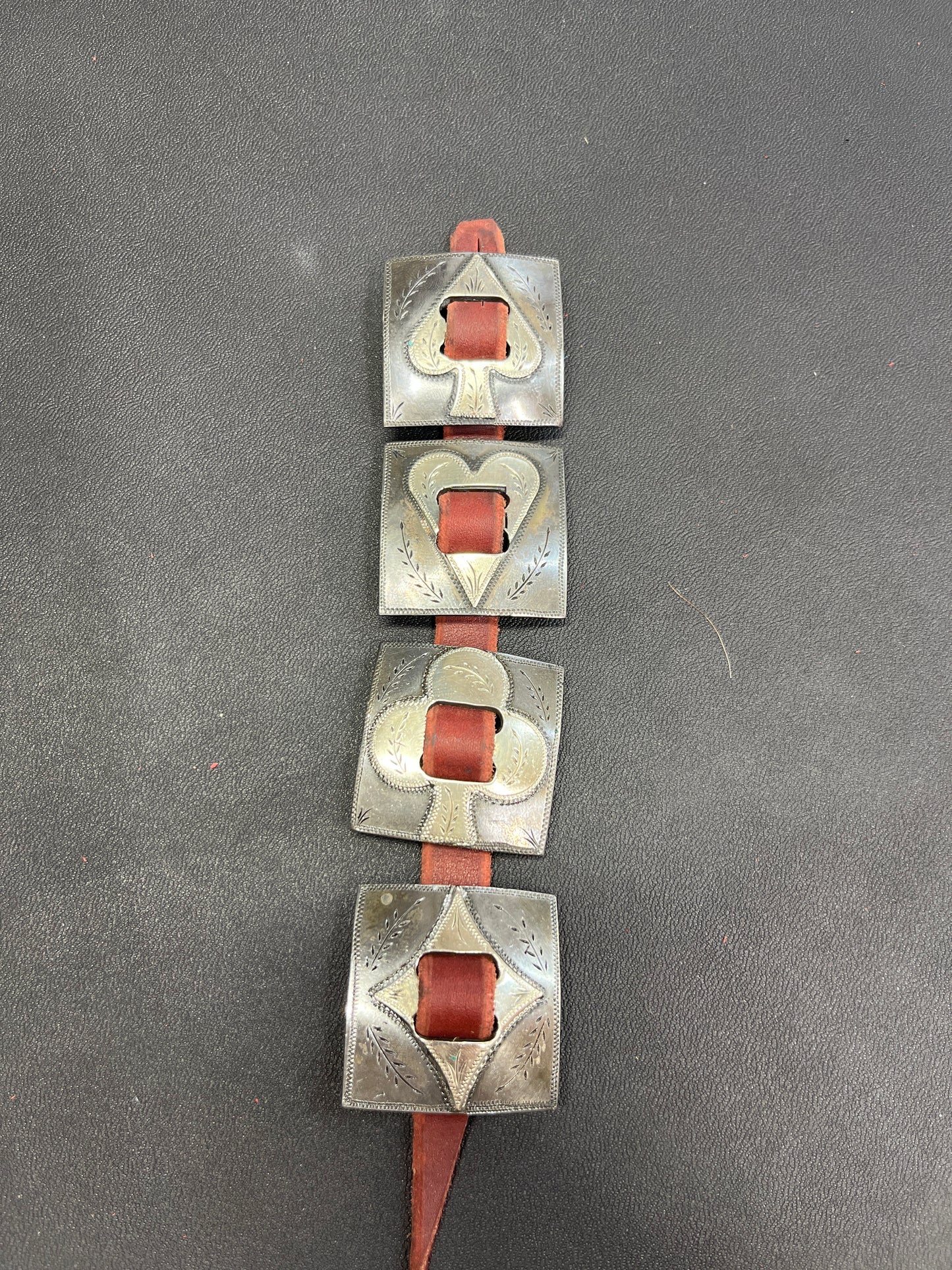Square Card Suit Conchos