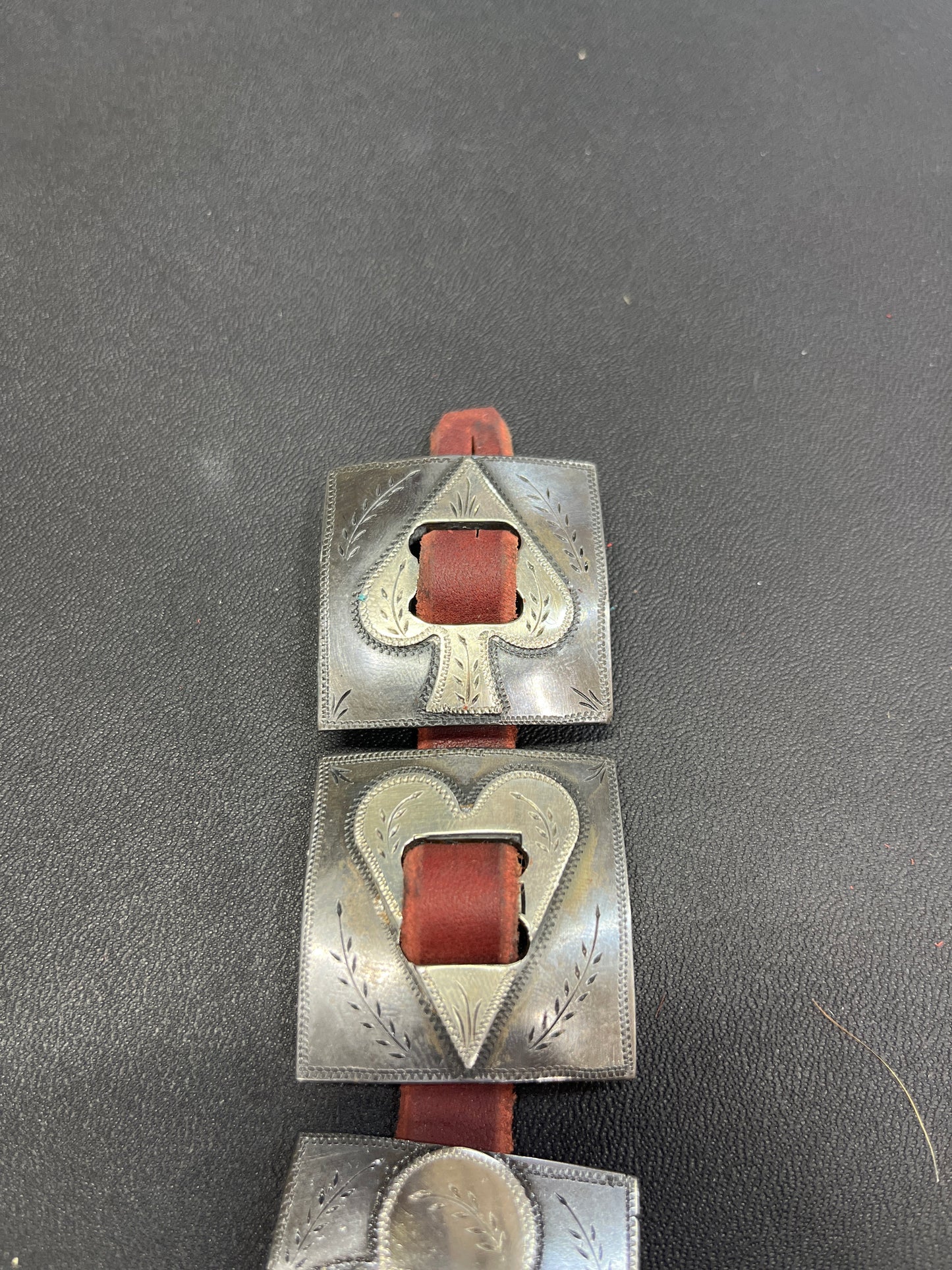 Square Card Suit Conchos