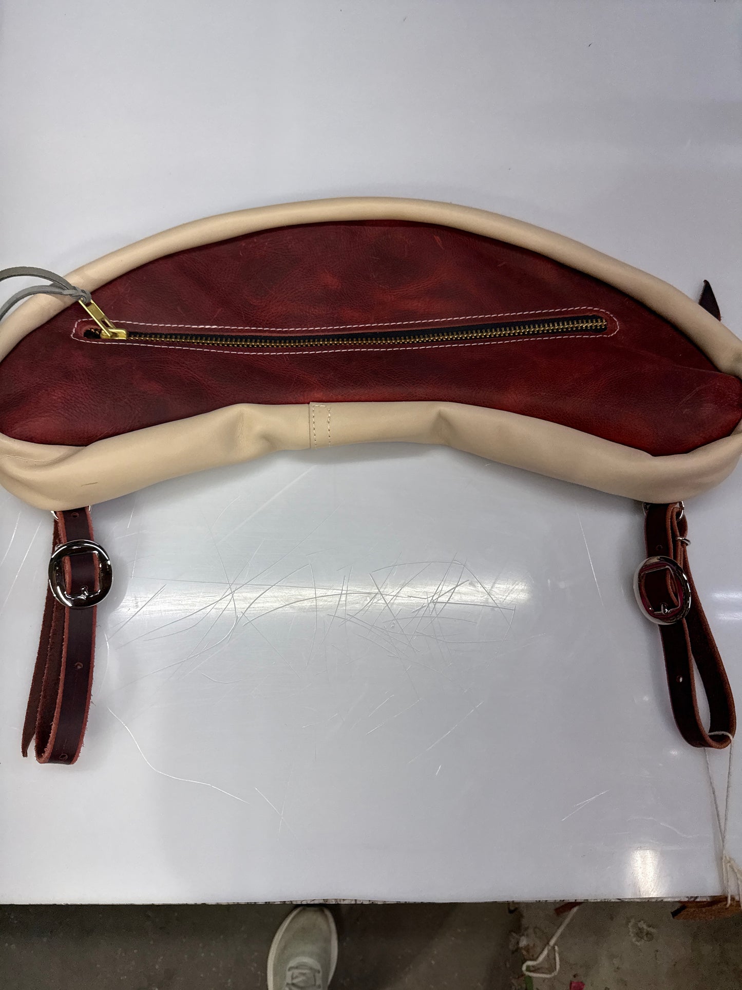 Large red cantle bag