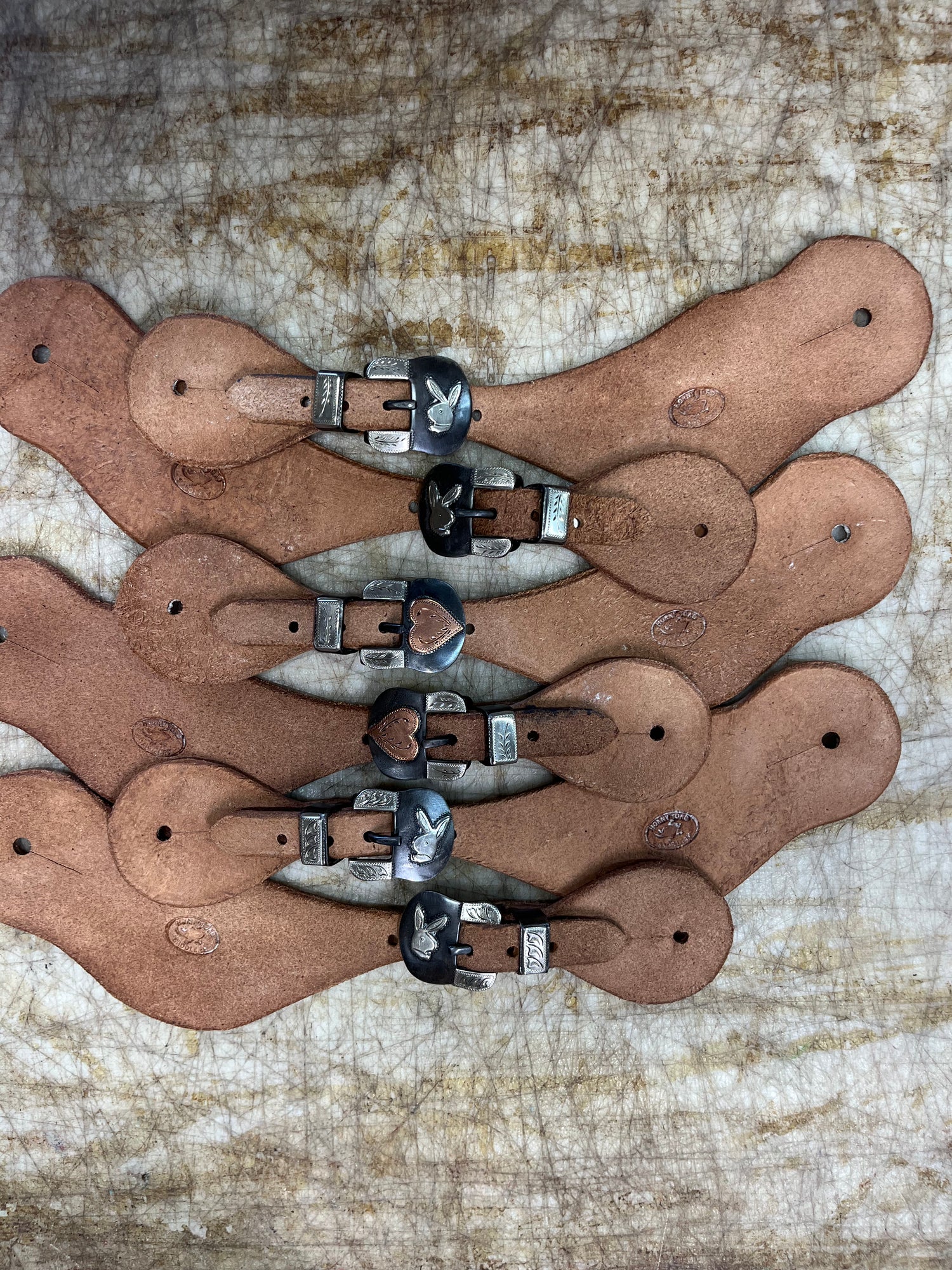 Handmade spur straps