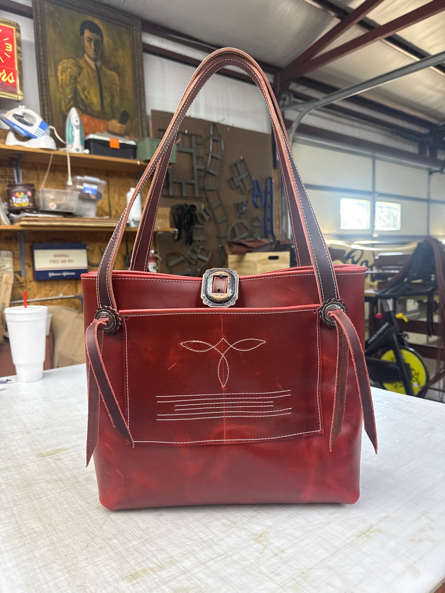 Red tote