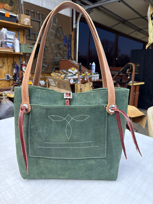 Sage green tote