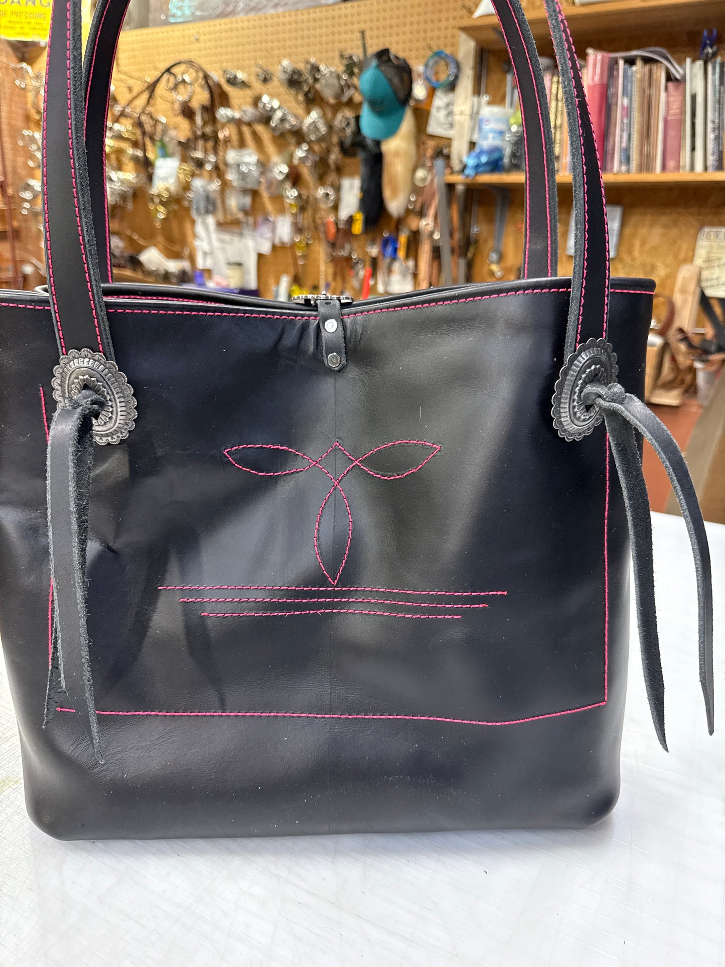 Black and hot pink bag!