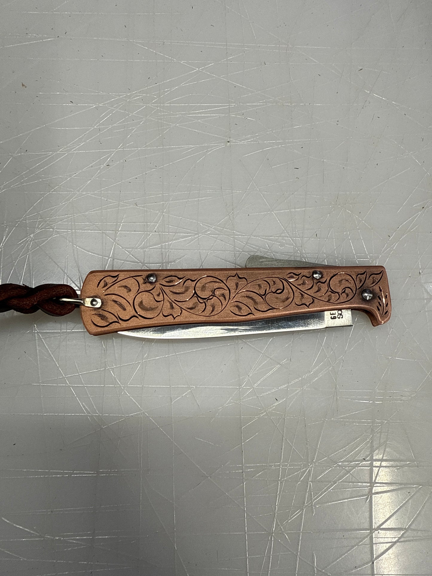 Copper Otter Engraved