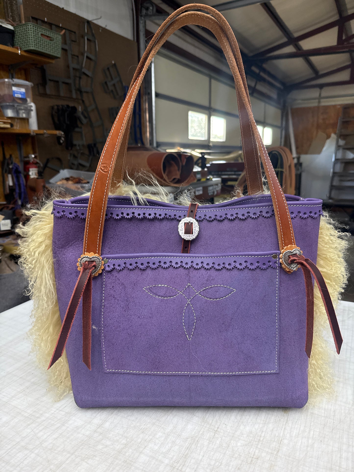 Purple woolie tote!