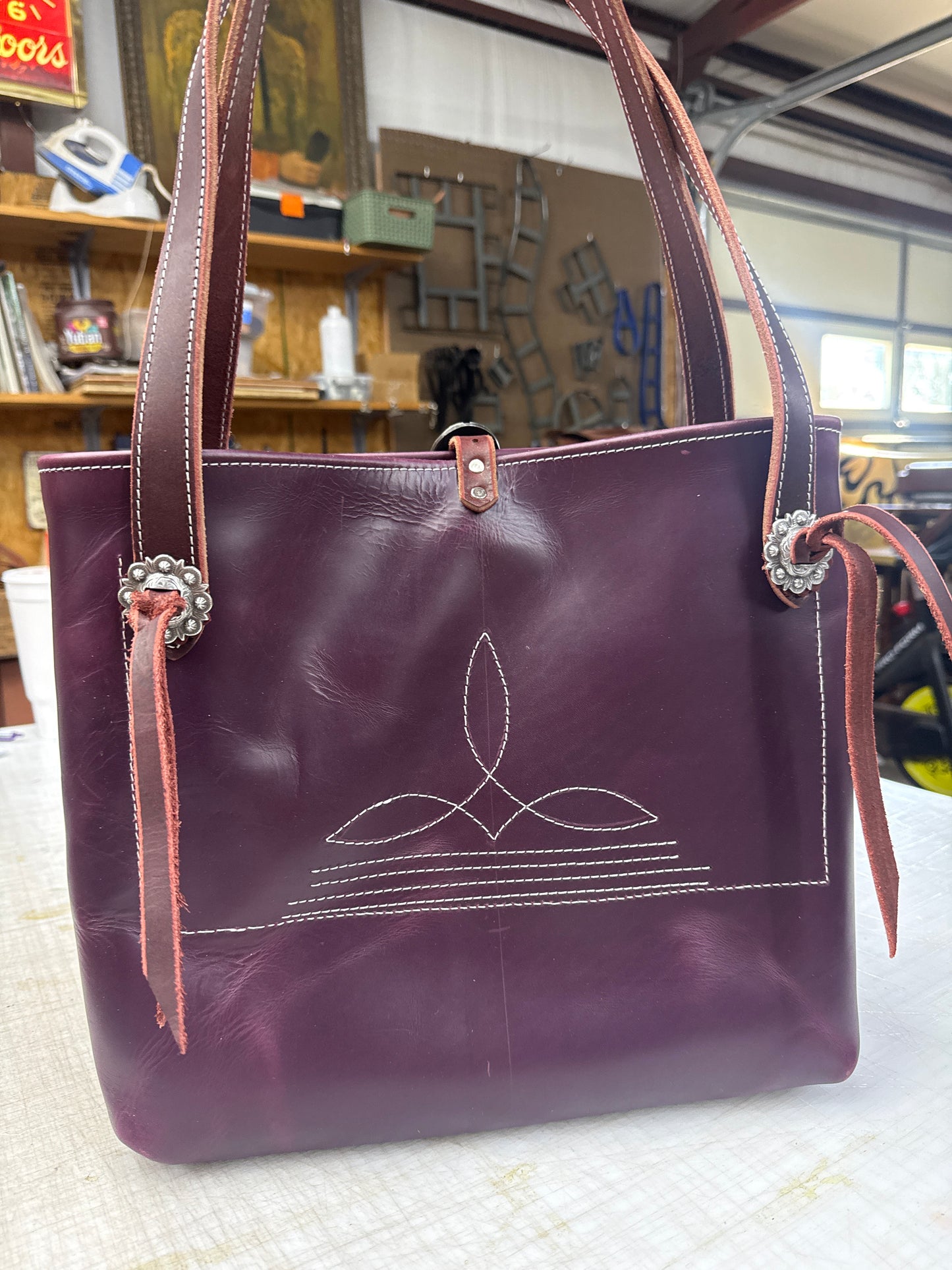 Purple tote
