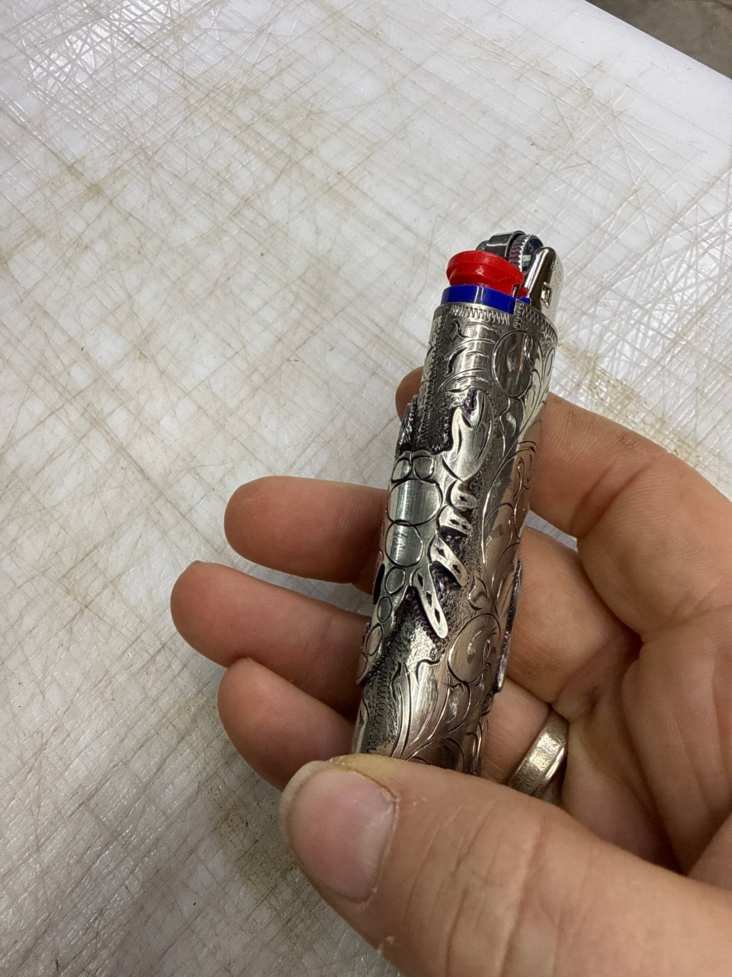 Scorpion and snake lighter cover￼