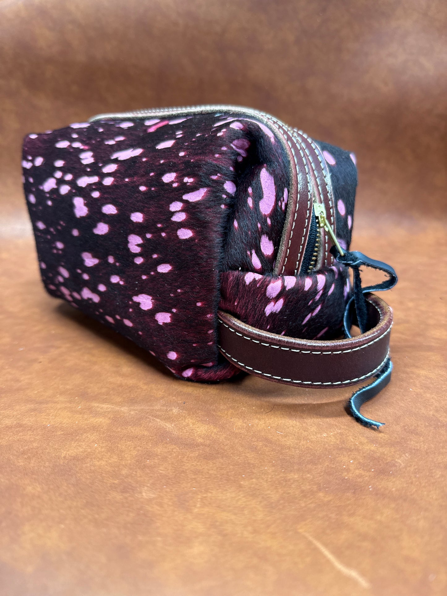 Pink acid wash hide