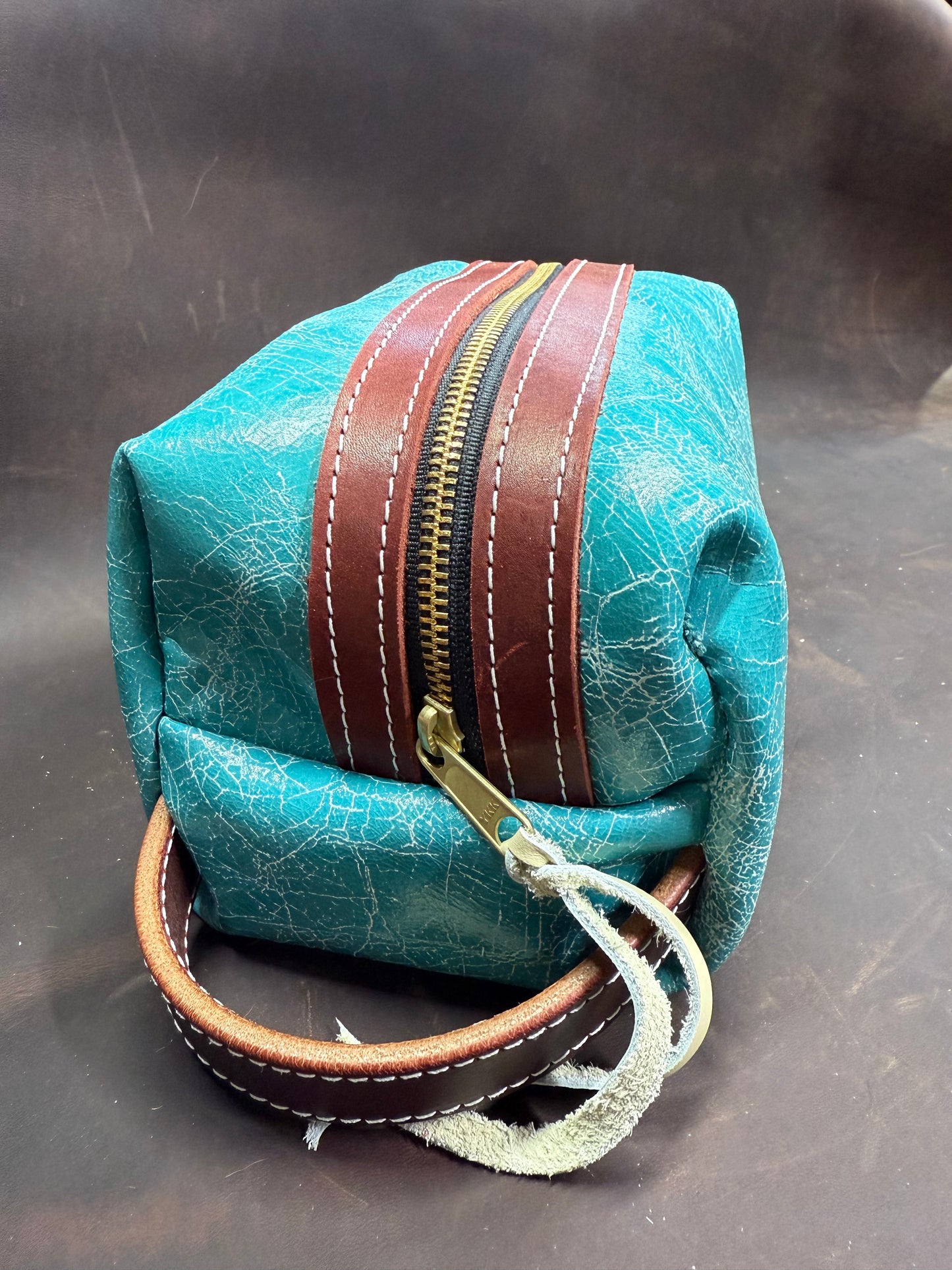 Turquoise crinkle bag