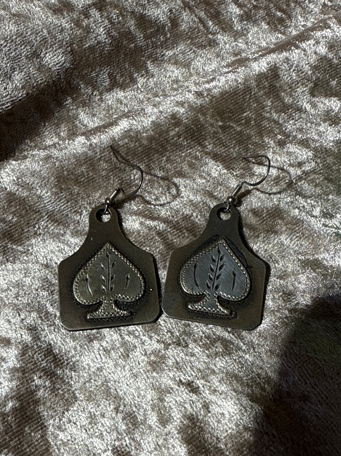 Spade earrings