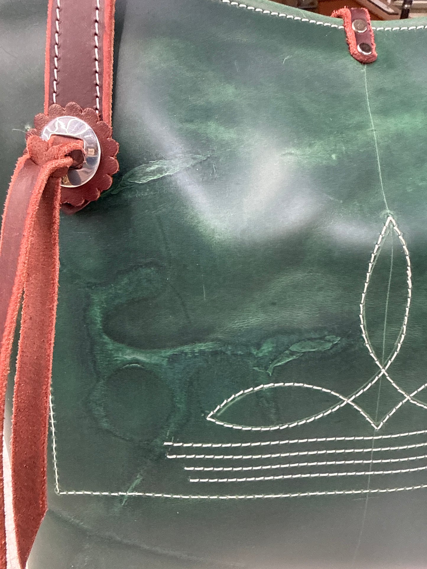 Sea green smooth bag!