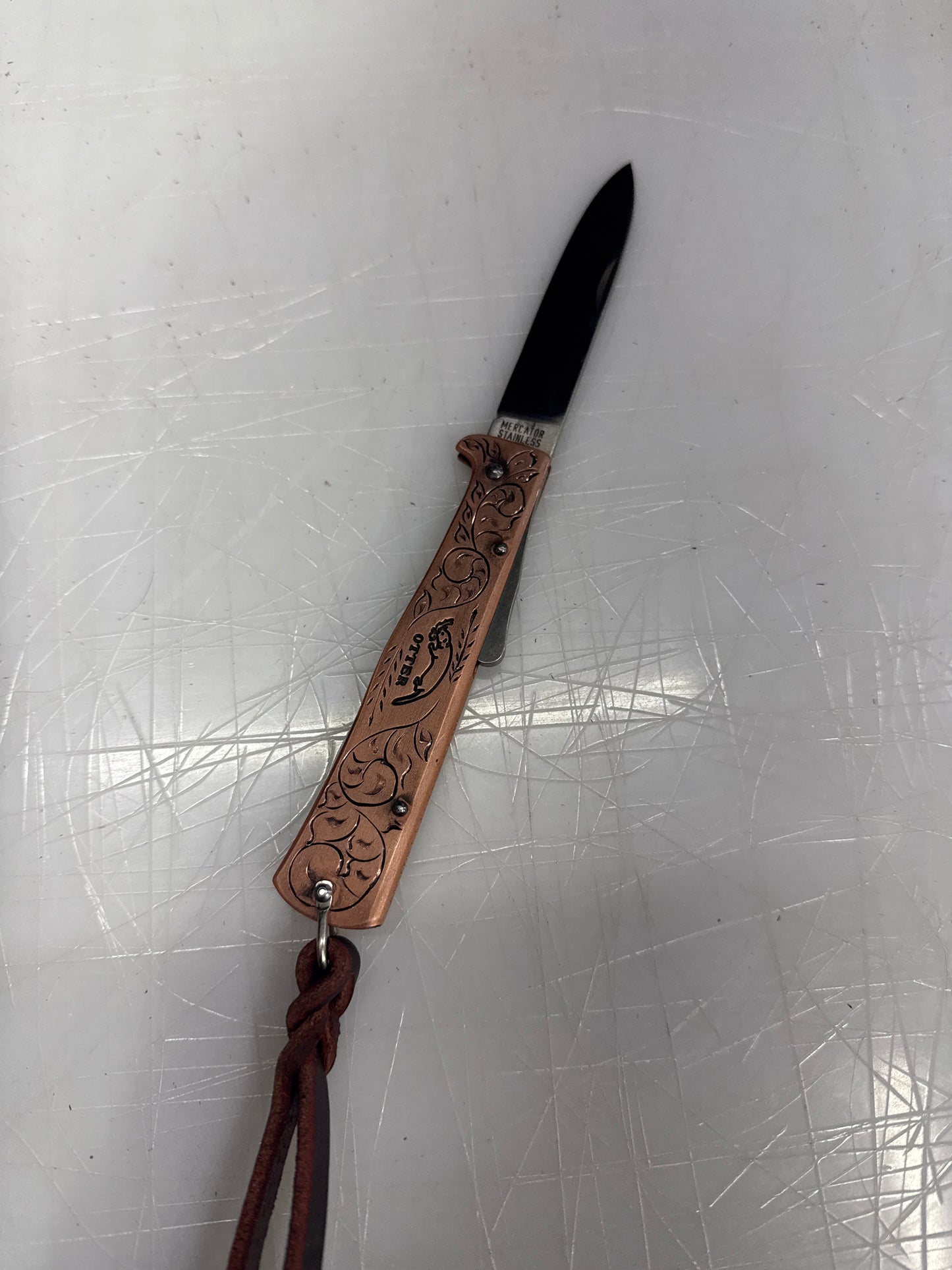 Copper Otter Engraved