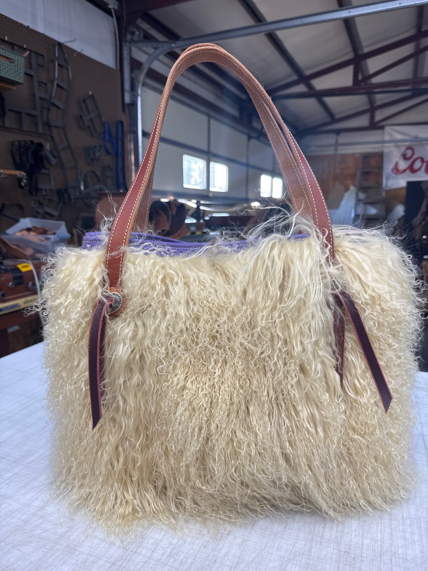 Purple woolie tote!