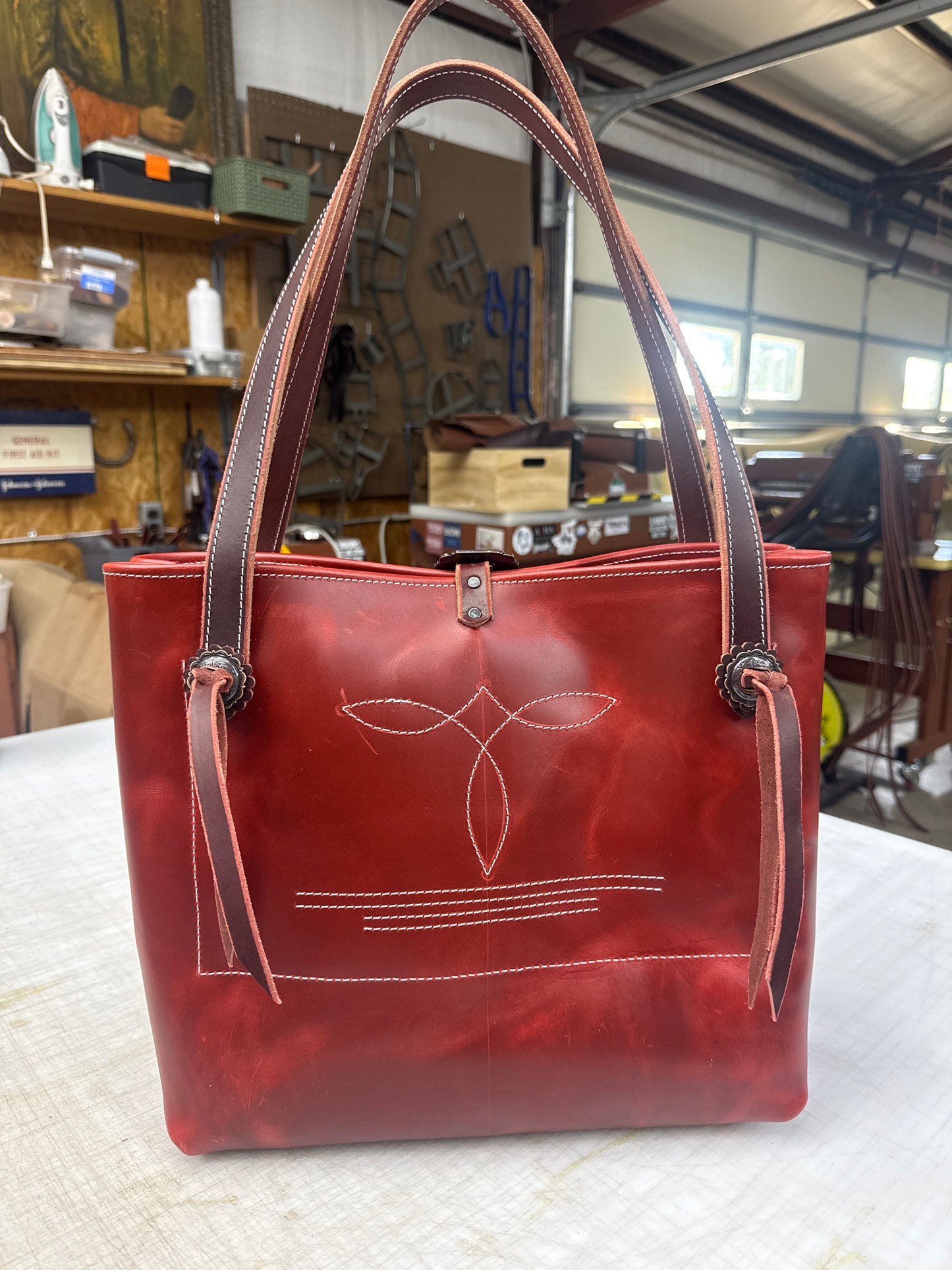 Red tote