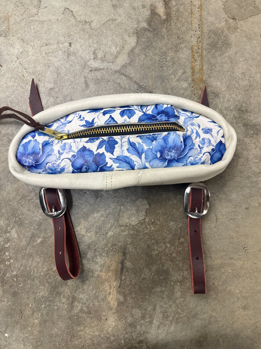 Small blue floral bag