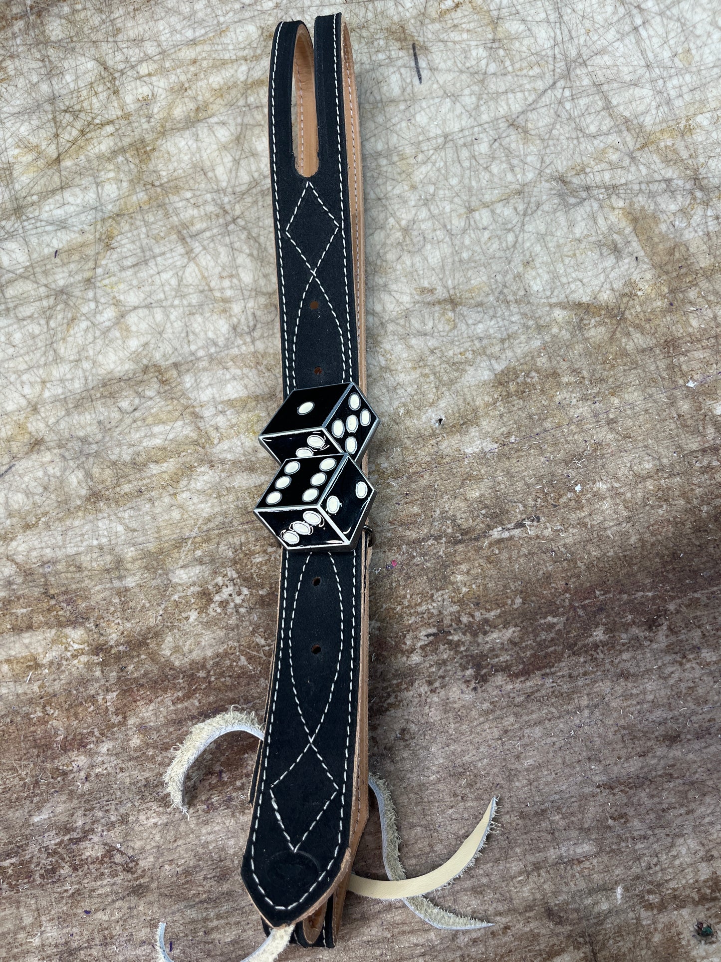 Black dice headstall