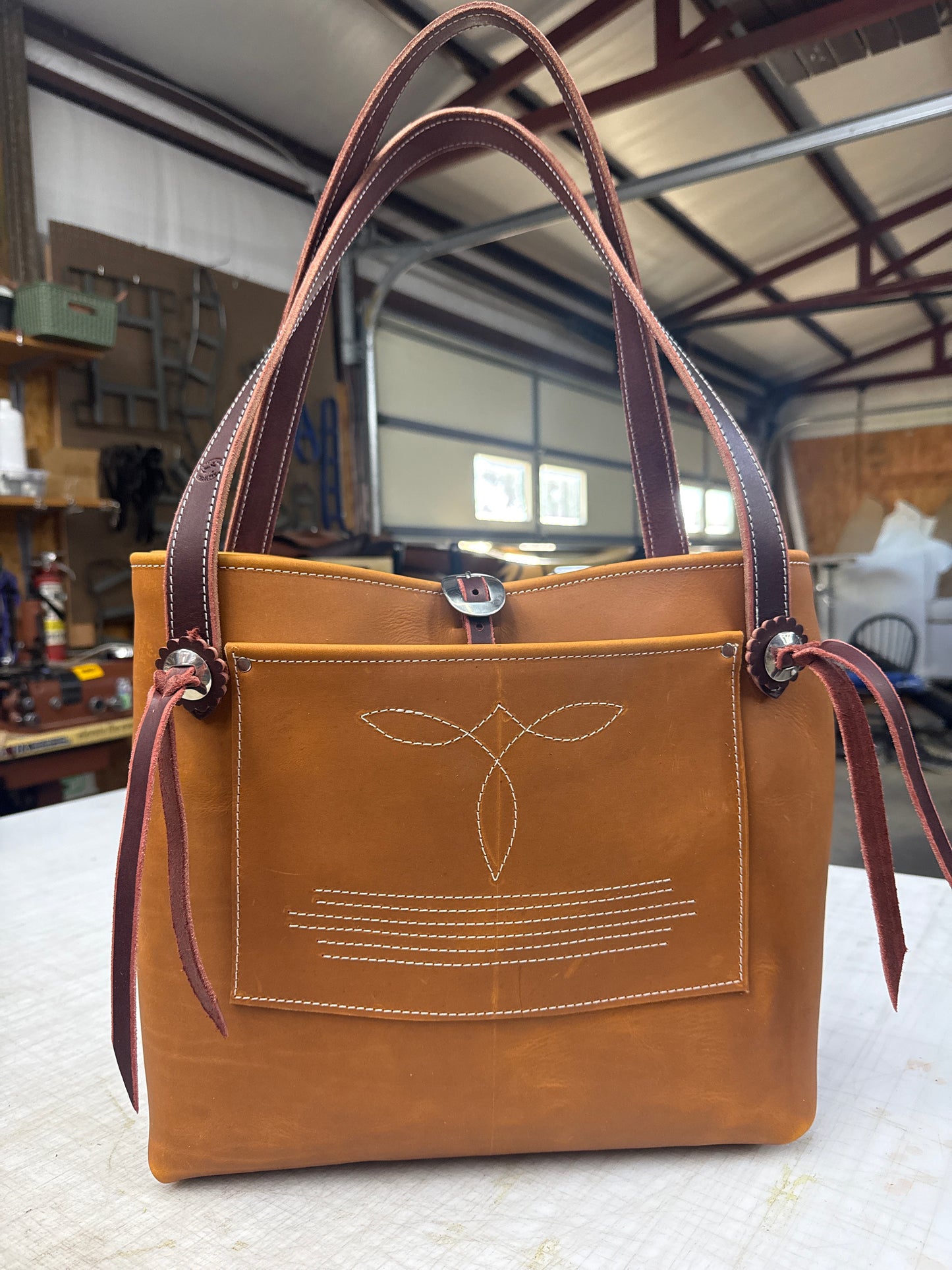 Tan tote