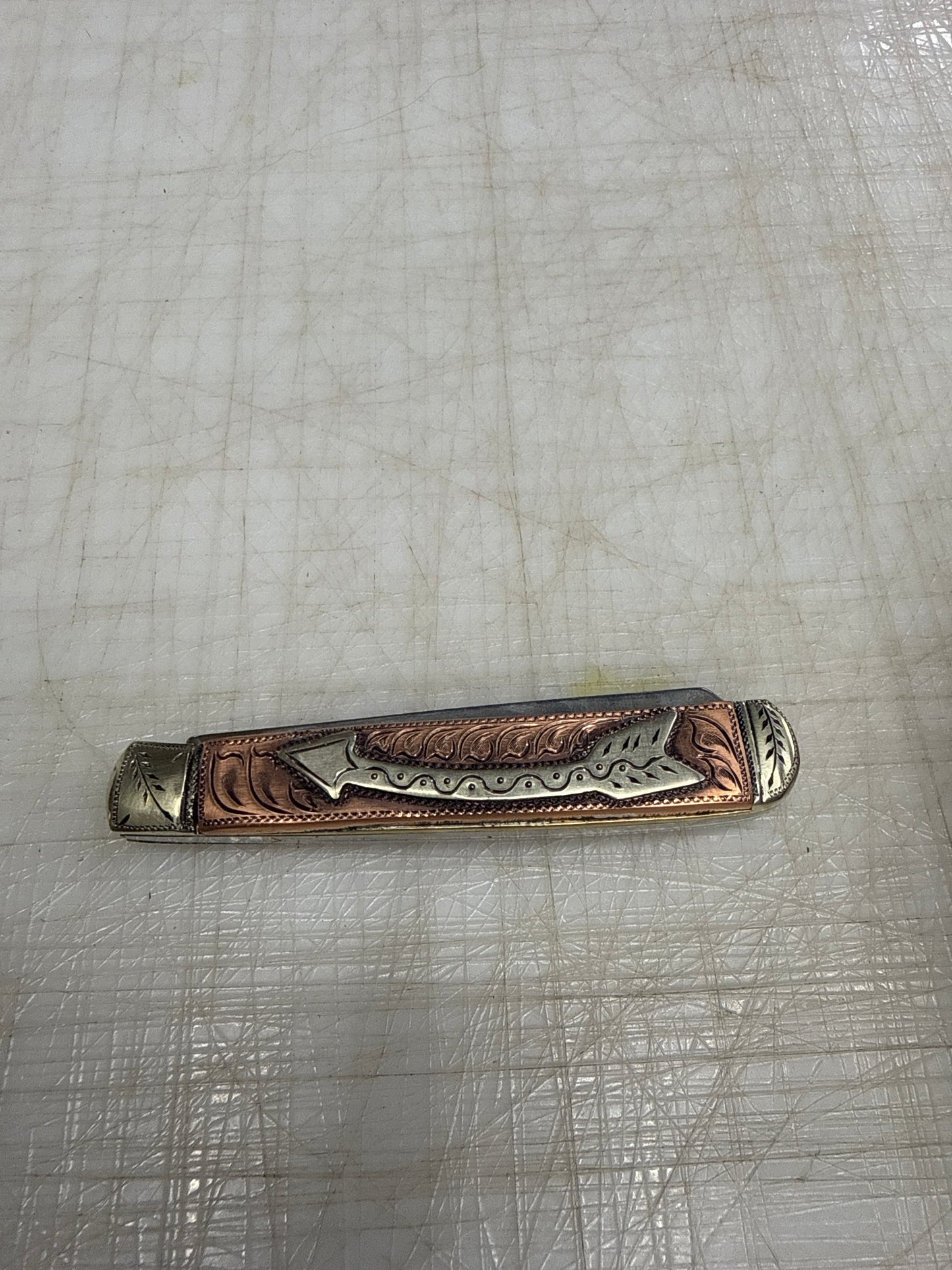 Copper scale knife by Dan Conway ￼