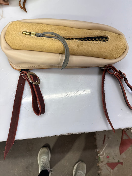 Boar hide bag small