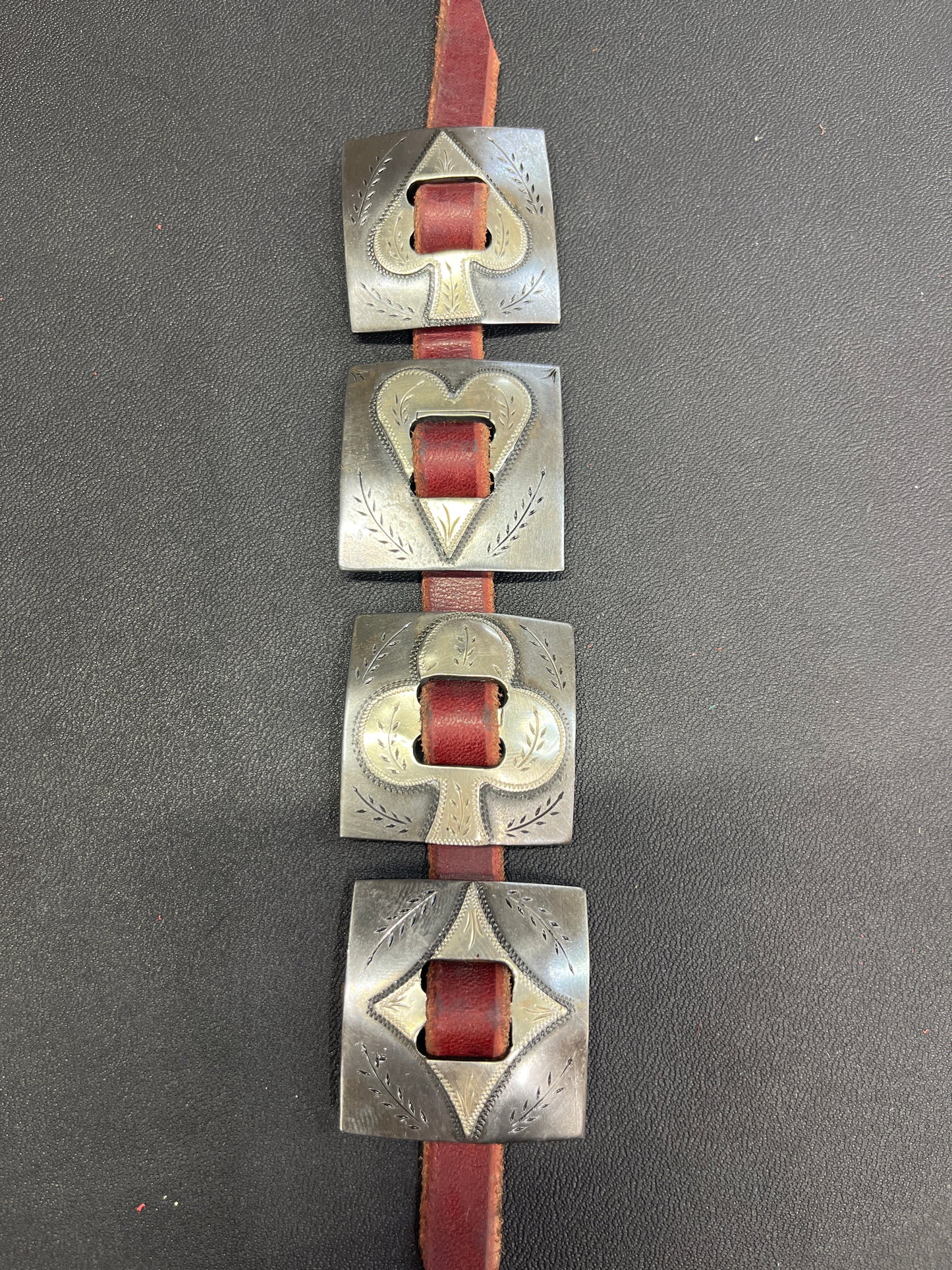 Square Card Suit Conchos