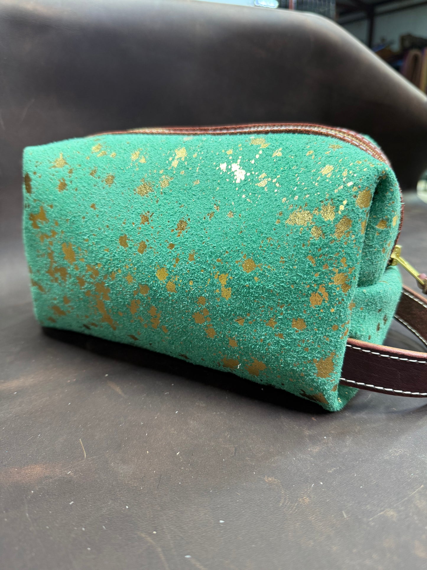 Green acid wash bag