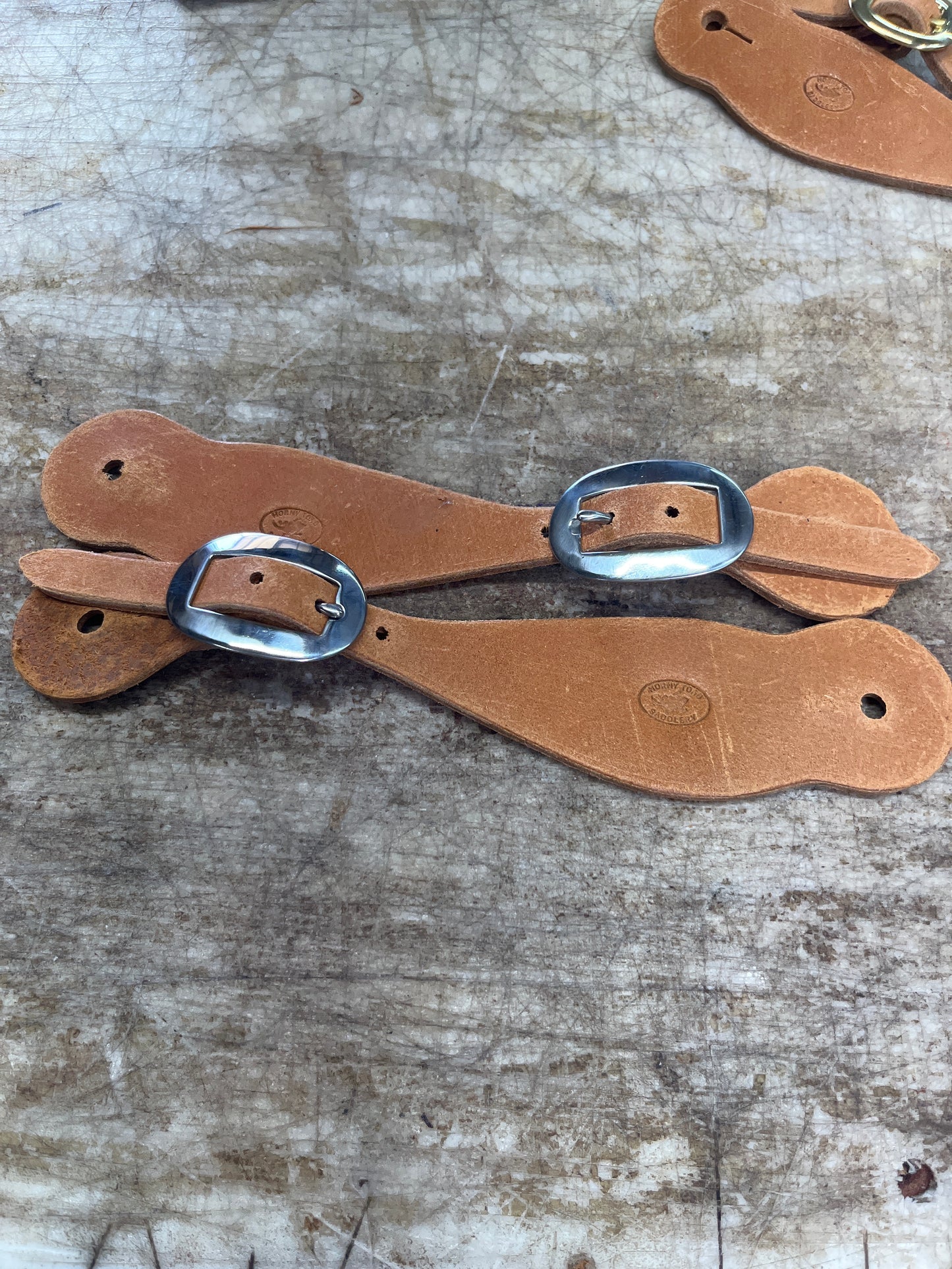 Small spur strap nickel buckles