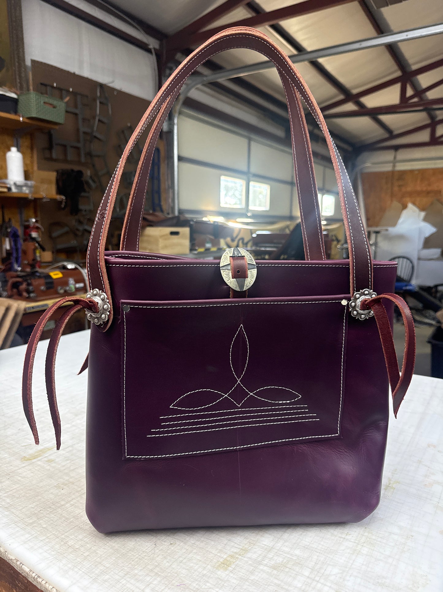 Purple tote