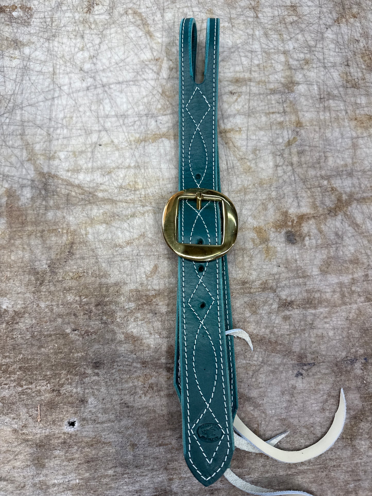 Sage green belt headstall