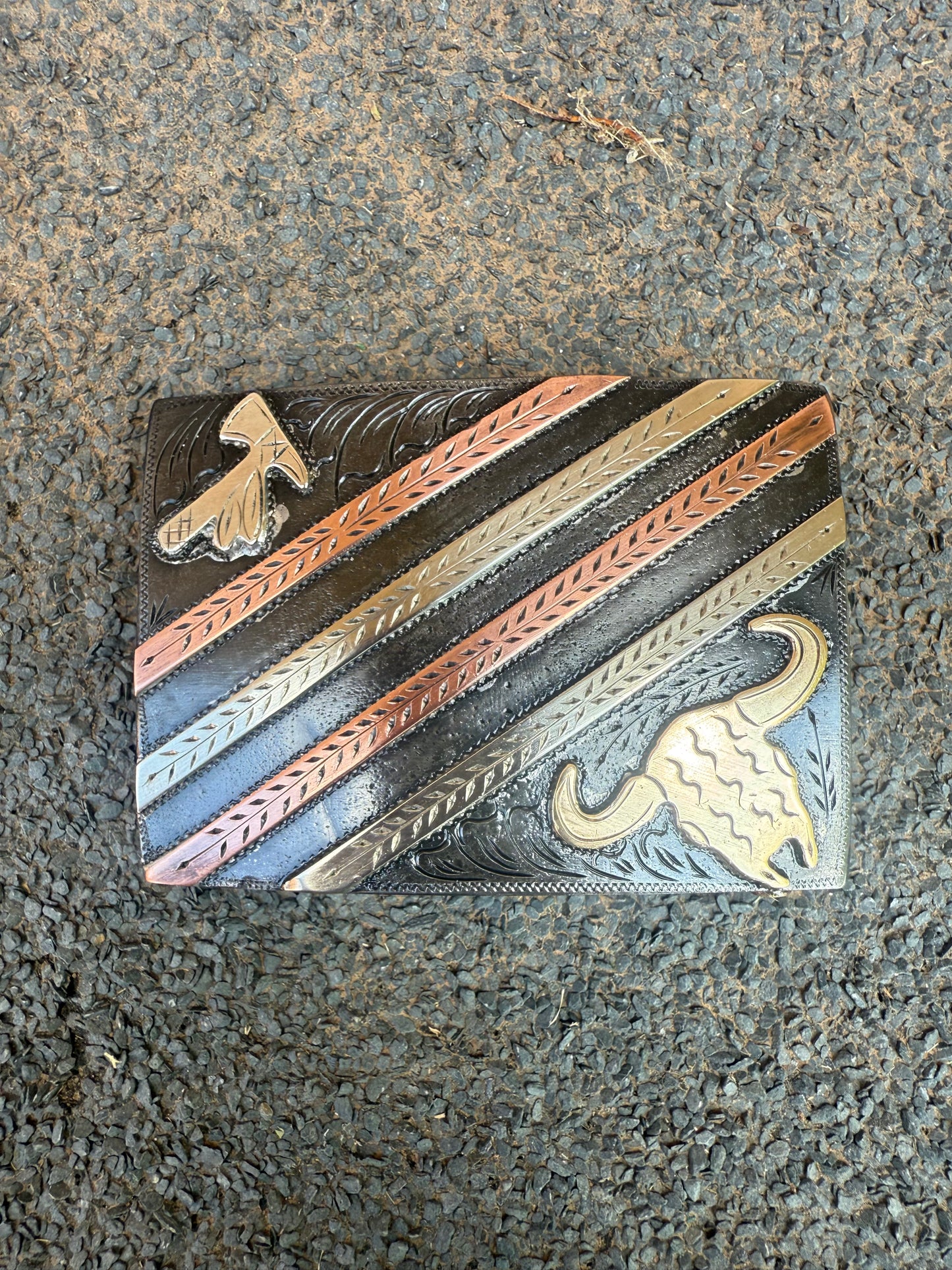 Handmade belt buckle