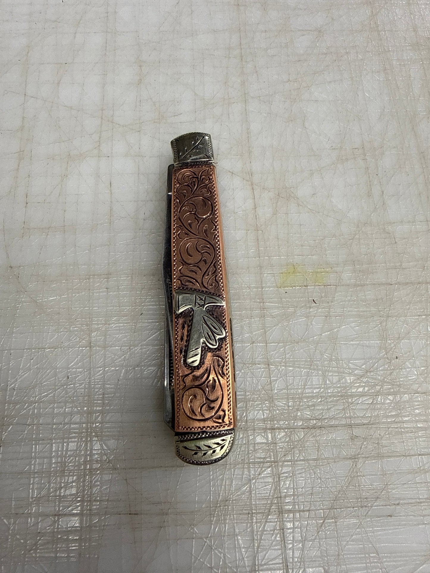 Copper scale knife by Dan Conway ￼