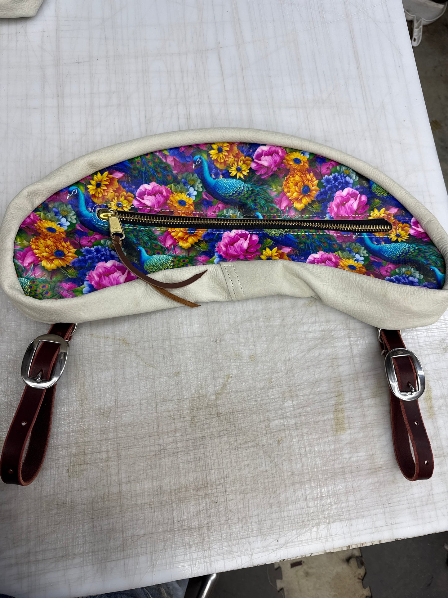 Large peacock bag