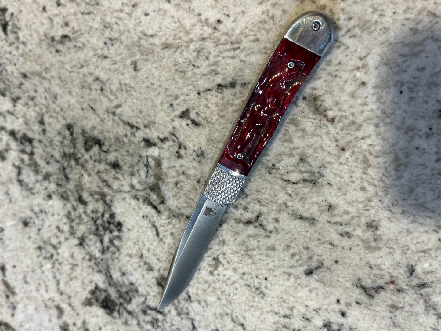 Red spring load Knife
