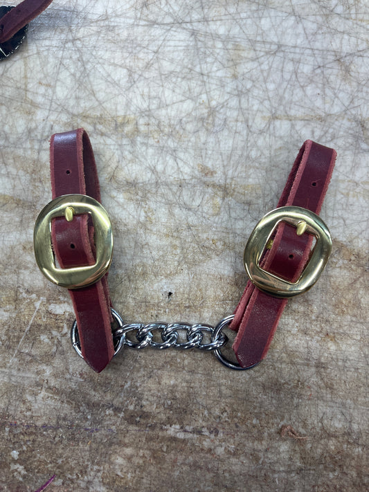 Brass buckle curb chain