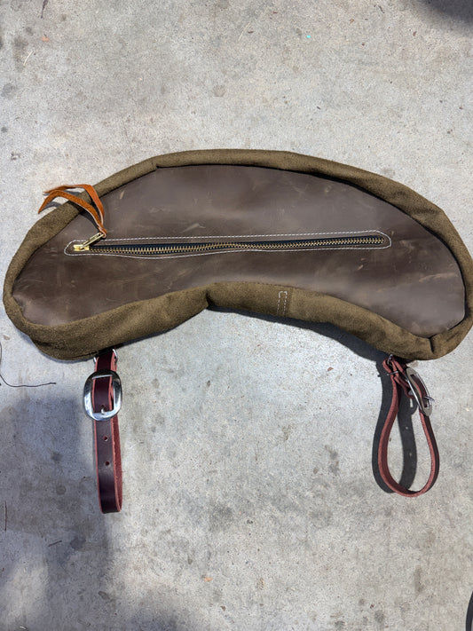 Tan oil pull up large bag