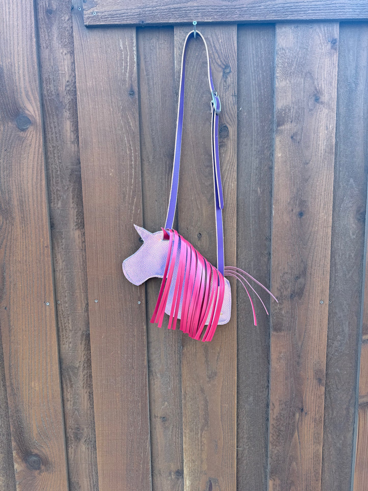 Iridescent unicorn pink mane